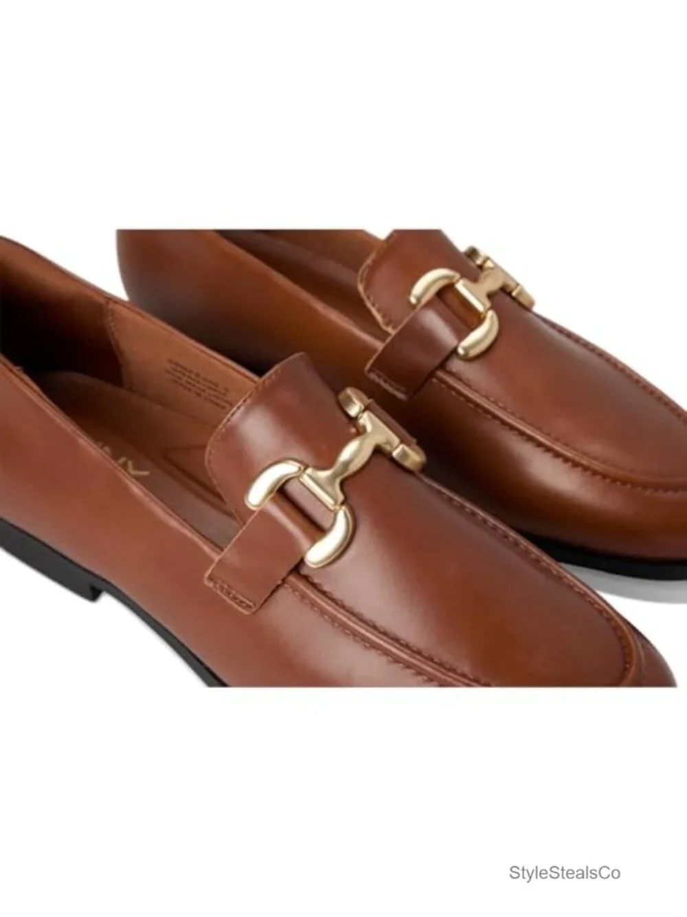 Leather Hands-Free Slip-On Loafers Moc Toe with Cushioned Insole